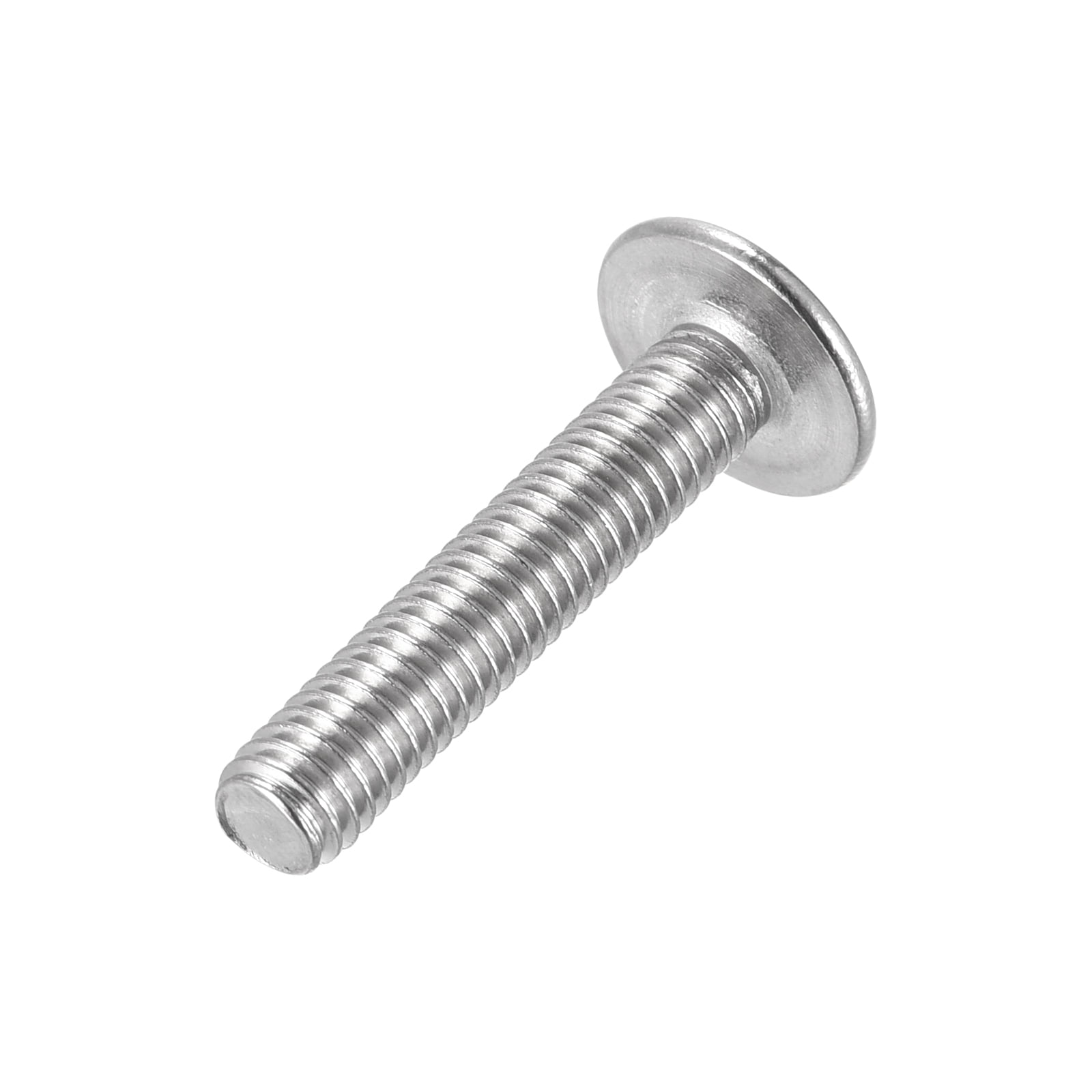 Uxcell M6 x 30mm 304 Stainless Steel Flanged Button Head Socket Cap Screws 50 Pack