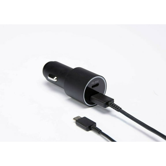 Fast Charging 45W (25W 20W) Dual Port PD 3.0 Fast USB C Car Charger for Samsung Galaxy S22