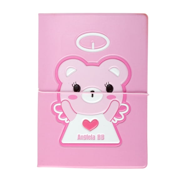 Unique Bargains 1 Pc Passport Holder Durable Bears Angel Document Holder for Travel Pink