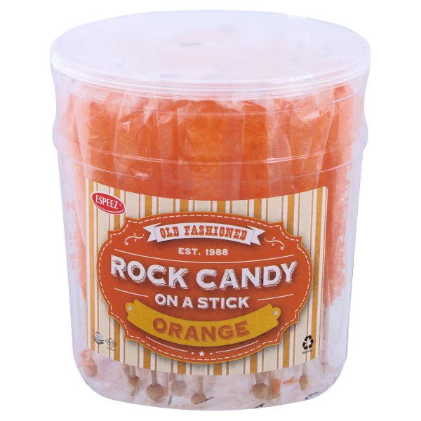 Espeez Rock Candy on a Stick Orange, 36 count, 28 oz