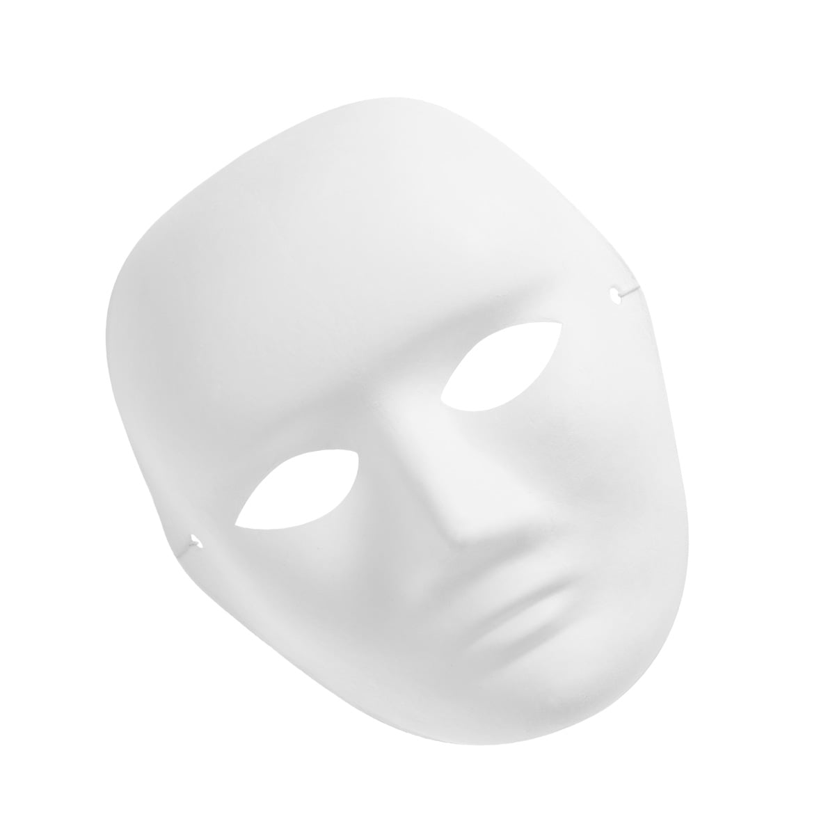 Unpainted Men Blank White Masks Full Face Environmental Paper Pulp Masks  DIY Fine Art Painting Masks Net weight 40g 10pcs/lot Free