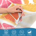 thumbnail image 5 of Yayeee Kitchen Curtains Tier Set of 2 Light Filtering 57"x24" Over Sink Window Panels, Pink Grapefruit Slices, 5 of 7