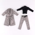 thumbnail image 4 of 1/12 Scale Wired Trench Coat Set with Turtleneck & Pants for 6" Action Figures,doll clothing, 4 of 5