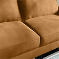 thumbnail image 4 of Pemberly Row 70" Square Arm Modern Velvet Sofa in Ginger Brown, 4 of 7