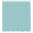 thumbnail image 3 of Ambesonne Turquoise Shower Curtain, Polka Dots Romantic Art, 69"Wx75"L, White and Pale Blue, 3 of 3