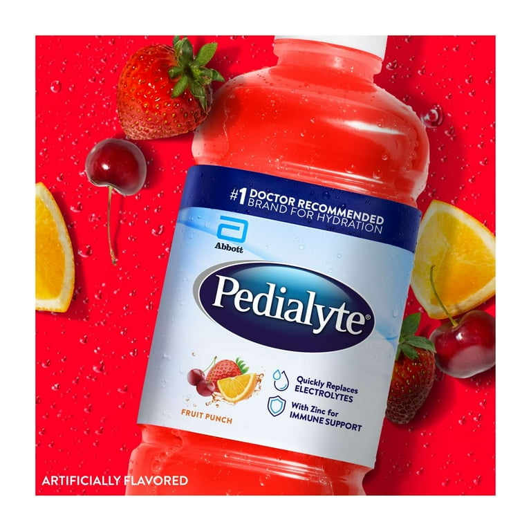 Pedialyte Essential Rehydration Drink, Fruit Punch, 1L, 4 Pack photo 3