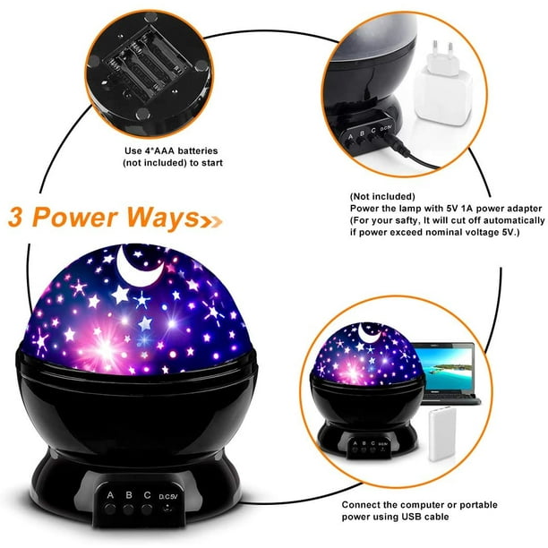 MOKOQI Star Projector Night Lights for Kids Fun Gifts for 1 4 6