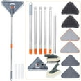 thumbnail image 1 of CUITING 82 Inch Wall Mop with Long Handle 360° Rotatable Wall Cleaner with 39.8-82 Inch Extension Pole Triangle Mop Kit, 1 of 7