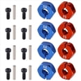 thumbnail image 3 of 4 Pcs Aluminum 5mm Thickness Wheel Hex 12mm Drive Hub with Pins Screws for RC Car Crawler Trucks Slash, 3 of 8