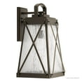 thumbnail image 4 of Urban Ambiance Luxury Coastal Outdoor Wall Light, Size: 19-1/4"H x 10-1/2"W, with Transitional Style Elements, Olde Bronze Finish and Clear Water Shade, UHP1054, 4 of 4