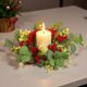 thumbnail image 5 of Corona Navidea Con Velas, Bayas Rojas Y Doradas, Pias Y Follaje, Centro De Mesa Para Velas, Ramas De Pino Artificiales, Para Decoracin De Mesas Festivas Y Bodas, 1 Unidad, Rojo Y Dorado., UKHBMC, 5 of 8