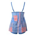 thumbnail image 5 of Moxiu Swimsuit Sets for Women Tankini Swimsuits Beach Floral Printed Modest High Waist Two Piece Bathing Suits with Boy Shorts 2025 Dark Blue,XXL, 5 of 6
