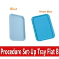 thumbnail image 1 of Dental Procedure Set-Up Trays Flat B (Ritter) 13½" x 9⅝" x ⅞", Autoclavable Tray, Neon Blue, 1 of 1