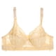 thumbnail image 3 of Ploknplq Bras for Women,Wireless Bra,Breathable Bras for Women,Womens Sexy Lace Gathered Bra Straps Breast Cup Underwear (no Underwire),Bralettes for Women,Bras for Women No Underwire Beige 85C, 3 of 4