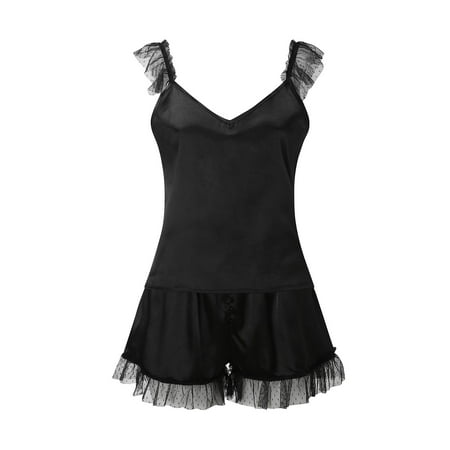 

Women s Lingerie Underwear Nightgown Sleepwear Satin Nightwear Silk Lace Up Set-Lingerie Woman Comfort Pajamas Women Fashion Garment