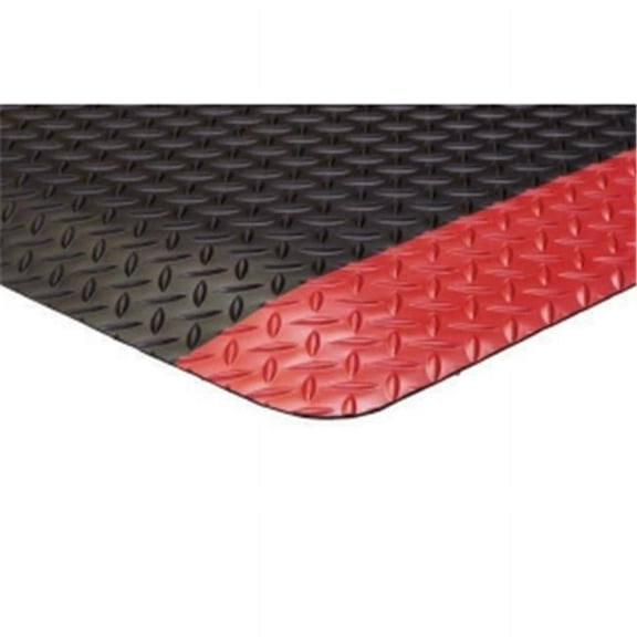 buyMATS 39-165-0930-30001000 3 x 10 ft. Supreme Diamond Foot Mat, Black & Red