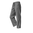 thumbnail image 5 of Corduroy Pants for Women Solid Casual Elastic High Waisted Pull On Straight Leg Trousers with Pockets Side Slit Everyday Spring Fall Gray, 5 of 9