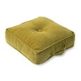 thumbnail image 2 of Omaha Olive Microfiber 21 in. Square Floor Pillow, 2 of 6