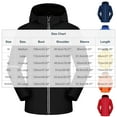 thumbnail image 3 of Donemore Men's Fleece Lined Hooded Windbreaker with Reflective Strips & Zipper Pockets Water-Resistant Outdoor Casual Jacket, 3 of 4