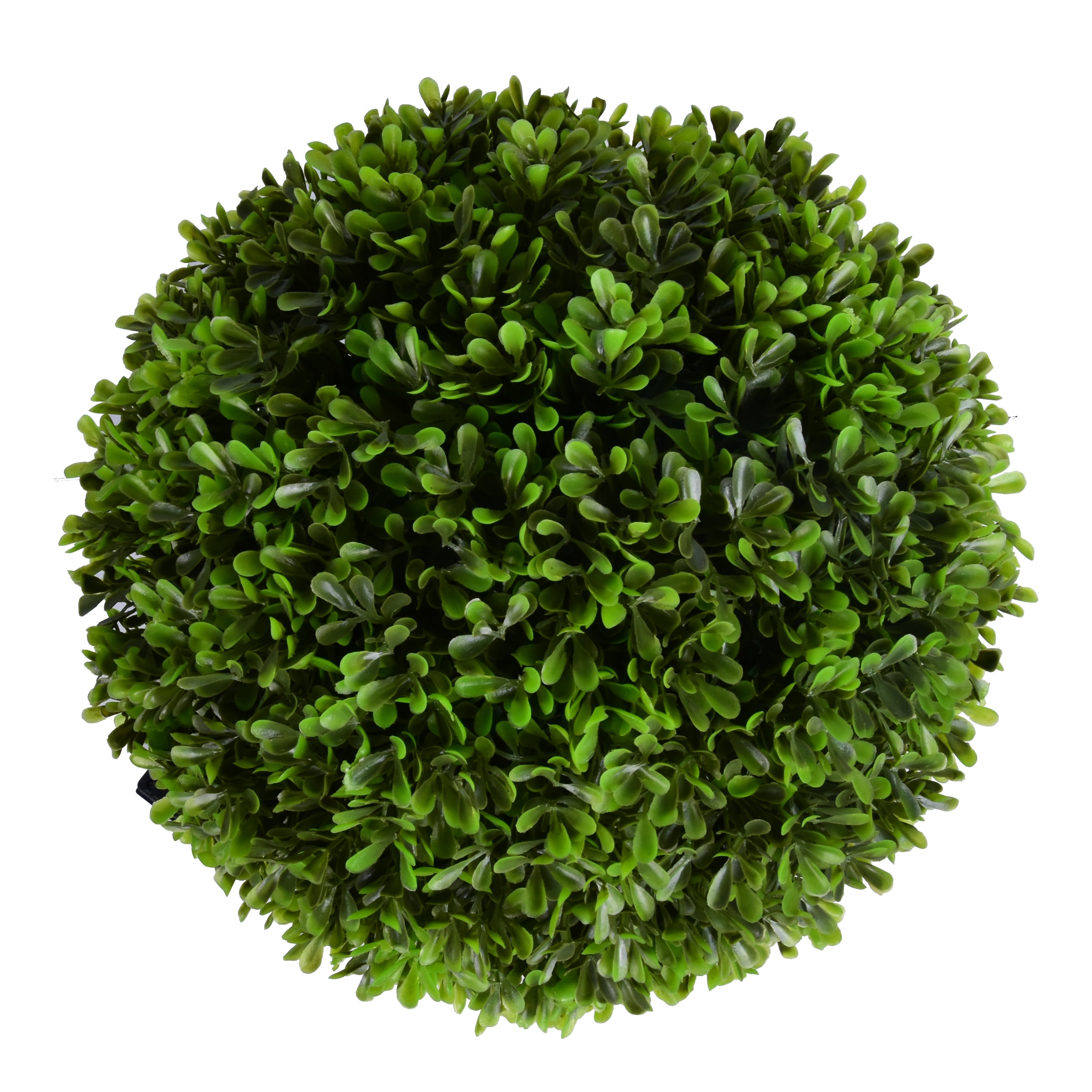 Better Homes & Gardens Topiary Outdoor Round Decor with Solar Powered Warm White LED Lights Murraya Exotic PE 11.5x11.5x17.9 inch