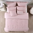 thumbnail image 3 of Antonella 8-Piece Pleated Comforter Set (Queen, Mauve), 3 of 5