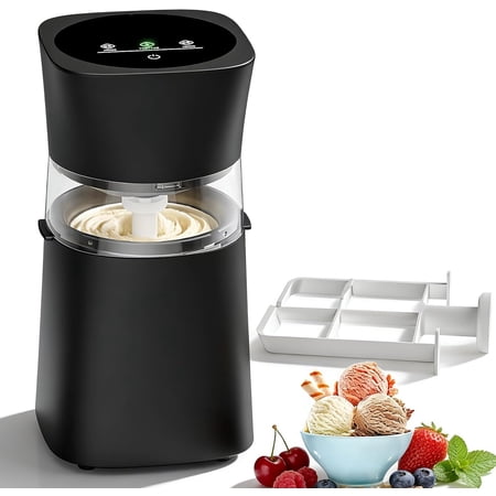 EP Ice Cream Maker Machine with Pre-Freeze Bowl, Rechargeable Homemade Ice Cream Maker, 20/30 Min Electric Small Ice Cream Machine for Gelato, Frozen Yogurt