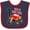 Navy and Red, variant on Inktastic Monster Truck How I Roll 1st Birthday Boys Baby Bib