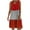 Red, variant on Lolmot Casual Dresses for Women 2023 Trendy Fashion Loose Stripe Dot Patchwork V-Neck Sleeveless Dress Sundress