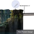thumbnail image 5 of Tiger Kitchen Window Curtain Valance Forest Waterfall Wildlife Wild Animal Nature Scenery Jungle Window Treatment for Living Room Bedroom Bathroom 54 by 18 in, 1 Panel, 5 of 6