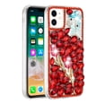 thumbnail image 2 of For Apple iPhone 12 Pro Max 6.7 Full Diamond with Ornaments Case Cover - Red Exquisite Garden, 2 of 3
