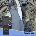 thumbnail image 4 of 6PCS Travel Buckle Large Tek Lok Belt Clip Loop for Knife Kydex Sheath/Holster with Hardware, Specia), 4 of 5