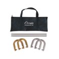 thumbnail image 1 of Champion Sports Steel Horseshoe Set Outdoor Backyard Lawn Game with Storage Bag, 1 of 8