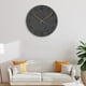thumbnail image 4 of Reloj de pared moderno, silencioso, sin tictac, decorativo, funciona con pilas, redondo. Negro, 4 of 8