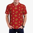 thumbnail image 1 of Balery Gingerbread Man Camisa Polo de Hombre con Estampado, de Manga Corta y Tejido Medio, Camisa Tipo Golf Polo-3X-Large, 1 of 6
