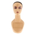 thumbnail image 1 of HILABEE Female Mannequin Head with Mesh Cap Accessories Practical Jewelry Stand 19" Tall C, 1 of 9