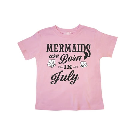 

Inktastic Mermaids are born in July Birthday Gift Toddler Boy or Toddler Girl T-Shirt