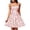 C1-Light Pink1182, variant on SONXAHE Floral Print Midi Dress For Women Cap Sleeve Waist Band Flared Silhouette Bridal Long Dress