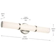 thumbnail image 2 of 55188NILED Kichler Lighting Rosh - 22.5W 1 LED Medium Linear Bath Vanity-5 Inch Tall and 24.25 Inch Wide-Brushed Nickel Finish, 2 of 5