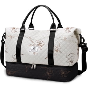 Gynky Travel Duffle Bag Women Floral Weekender Bag