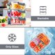 thumbnail image 4 of Juego de 5 Contenedores de Vidrio VERONES para Preparación de Comidas, 36 oz con 3 Compartimentos, 4 of 7