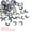 Black/Gold, variant on Moon Crescent Beads Transparent Crystal Glass Moon Beads Spacer Tiny Hanging Bead Red, 100Pack