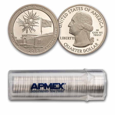 2013-S ATB Quarter Ft. McHenry Monument/Shrine Proof 40-Coin Roll