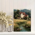 thumbnail image 2 of Antique Cottage Landscape Canvas Rustic Farmhouse Countryside Living Wall Art, 2 of 8