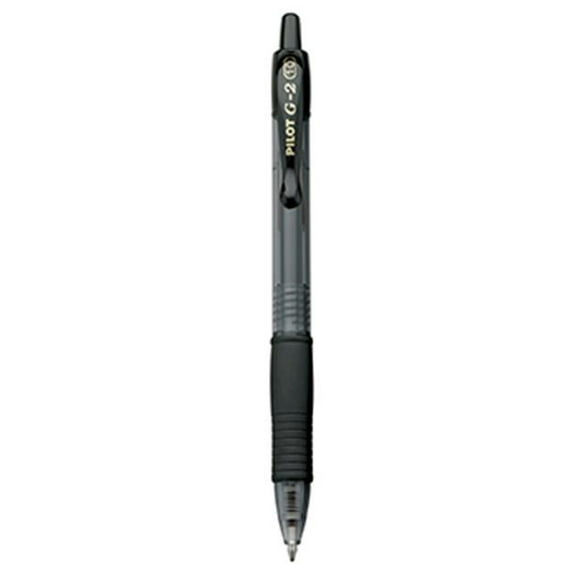 Pilot Stylo Pilot G2 Noir 1,0 mm Encre Gel Rétractable Stylo à Bille Roulante Fin Pt