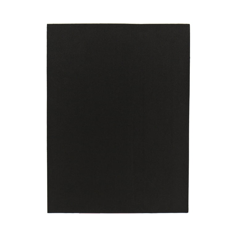 Houseables Foam Sheets, Art and Craft Supplies, Black, 6mm Thick, 9 x 12 inch, 1