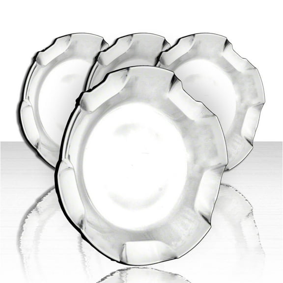 Set of 4 Brushed Aluminum ABS Center Caps for 2007-2011 Chevy Avalanche
