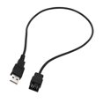 thumbnail image 1 of USB Powered Laptop Fan Cable USB to 4-Pin 3-Pin Fan Power Supply Adapter Connector 22AWG, 1 of 4