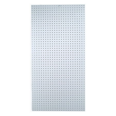 DuraBoard 48"W x 96"H x 1/4"D White Polypropylene Pegboard with 9/32" Hole Size and 1" O.C. Hole Spacing