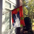 thumbnail image 2 of Carolines Treasures SS4712-FLAG-PARENT Papillon Red and Green Snowflakes Holiday Christmas Flag  multicolor, 2 of 4