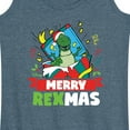 thumbnail image 3 of Toy Story - Merry Rexmas - Women's Racerback Tank Top, 3 of 5